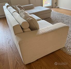 Divano angolare con letto estraibile