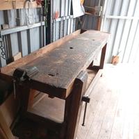 Tavolo da lavoro falegname originale del 1800