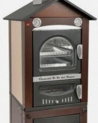 FORNO LEGNA CLEMENTI SMILE RAMATO TEGLIA VENTILATO