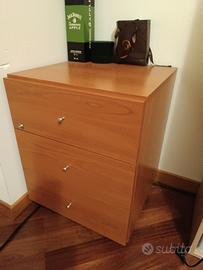 Scrivania con cassettiera