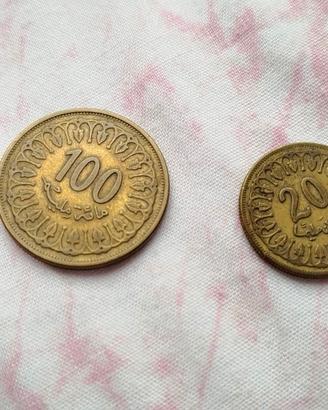 2 monete Tunisine