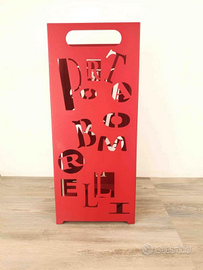 Portaombrelli Lettere rosso Arti e Mestieri NUOVO