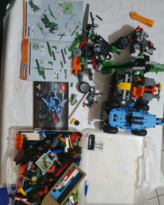 LEGO Squalo, Elicottero, Motorino + Pezzi Misti ✅