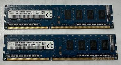 2GB DDR3 1600MHz PC2-12800 non-ECC per Desktop