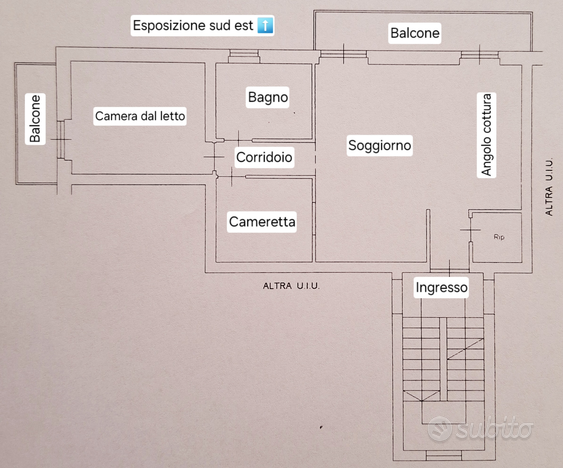 Vendesi luminosissimo trilocale