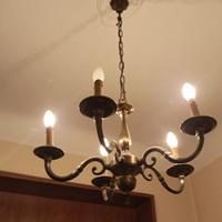 Lampadario vintage colore bronzo. Cornaredo ( MI)