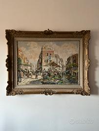 Quadro antico impressionista Carlo Montesi