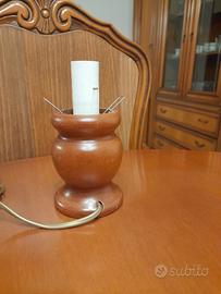 Base per lampada abatjour in ciliegio.