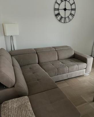 Divano letto con pouf contenitore