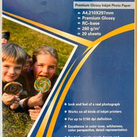 Set 4 confezioni PremiumCOLORAY 260gr. A4 20 fogli