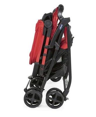 Passeggino gemellare rosso chicco