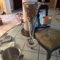 Servizio cristallo placcato oro Rigatti