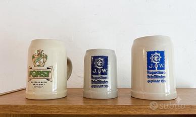 Boccali ceramica birra originali Forst Augustiner