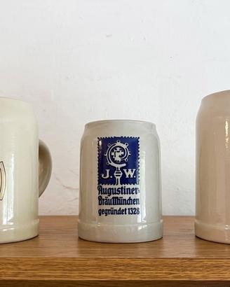 Boccali ceramica birra originali Forst Augustiner