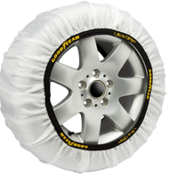 Set di 2 Catene da Neve in Tessuto per Auto Ultra