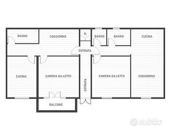 Appartamento già suddiviso in 2 monolocali