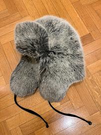 Cappello pelliccia da aviatore con orecchie