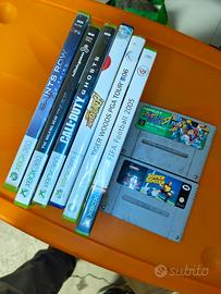 Lotto 8 giochi retro Xbox 360 Xbox snes