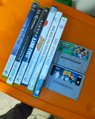 Lotto 8 giochi retro Xbox 360 Xbox snes