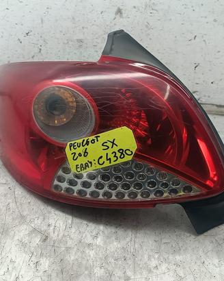 STOP FANALE POSTERIORE SINISTRO PEUGEOT 206 2° Se