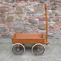 Carretto legno vintage anni 60 arredo rustico