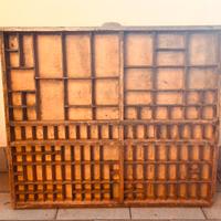 Grande Cassetto da tipografo d'epoca