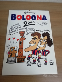 Calendario del Bologna Bfc con caricature 2000