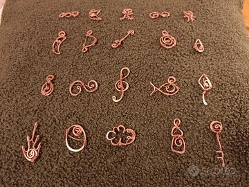 Ciondolini in rame assortiti e personalizzabili