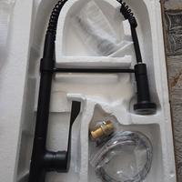 Miscelatore monocomando lavello nero opaco con mol