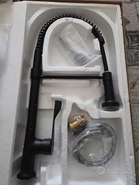 Miscelatore monocomando lavello nero opaco con mol