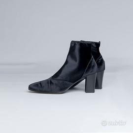 Stivaletti in Pelle e Velluto Sergio Rossi tg 35.5