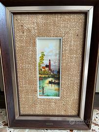 Dipinto a olio di Wanni, anni ‘70