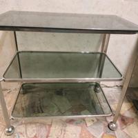 Carrello Allegri vetro e metallo vintage