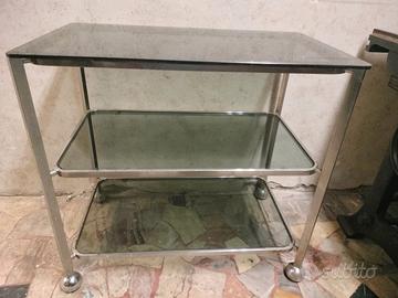 Carrello Allegri vetro e metallo vintage