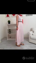 Abito lungo rosa raso Spritz Impression Dugoni