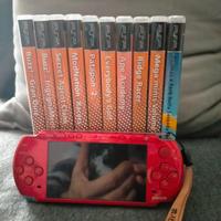PSP rossa  e giochi