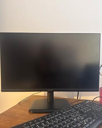 Monitor 24” con cavi per collegare pc