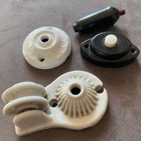 Antichi accessori elettrici bachelite/ceramica