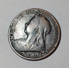 Moneta da 1 Penny Regina Vittoria 