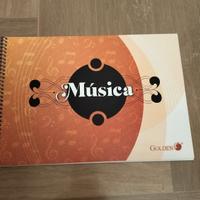 Album 20 fogli pentagrammati A4 x scriver musica