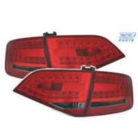 FANALI AUDI A4 B8 07-11 LED ROSSO AFFUMICATO