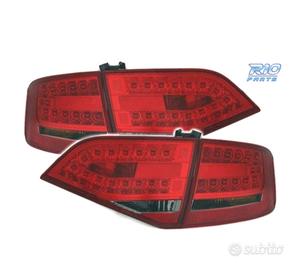 FANALI AUDI A4 B8 07-11 LED ROSSO AFFUMICATO