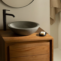 Sklum - Lavabo rotondo Ø40 cm in cemento Tarsis