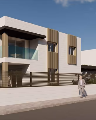 Villa nuova costruzione con giardino
