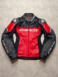 Giacca Moto Pelle Dainese Racing 3 Taglia 54
