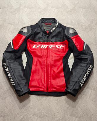 Giacca Moto Pelle Dainese Racing 3 Taglia 54