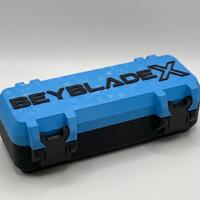 Deck Box Beyblade X azzurro/nero custodia con logo