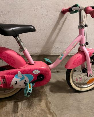 Bici Bambina Btwin Unicorn 500 14” Perfetta