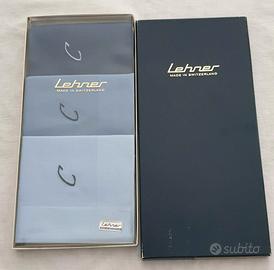 Trio fazzoletti da uomo con iniziale Lehner