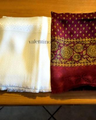 2 foulard valentino uomo,donna